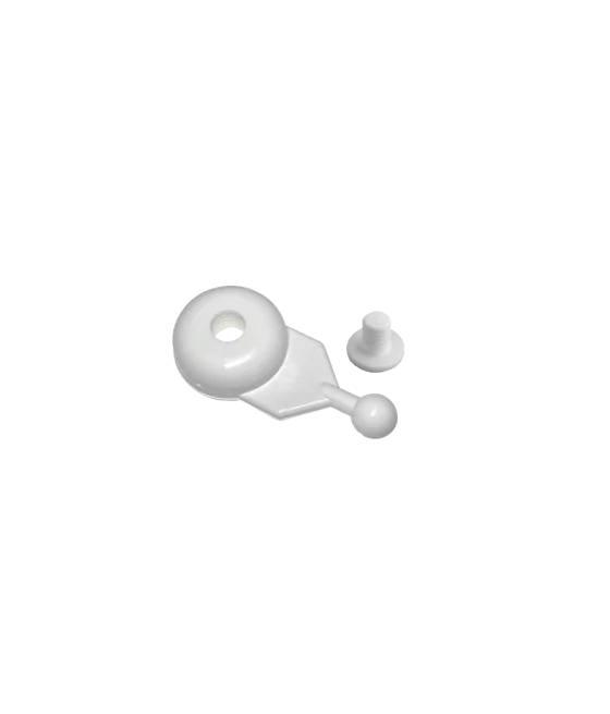 CLIP GLISS RAIL BLANC