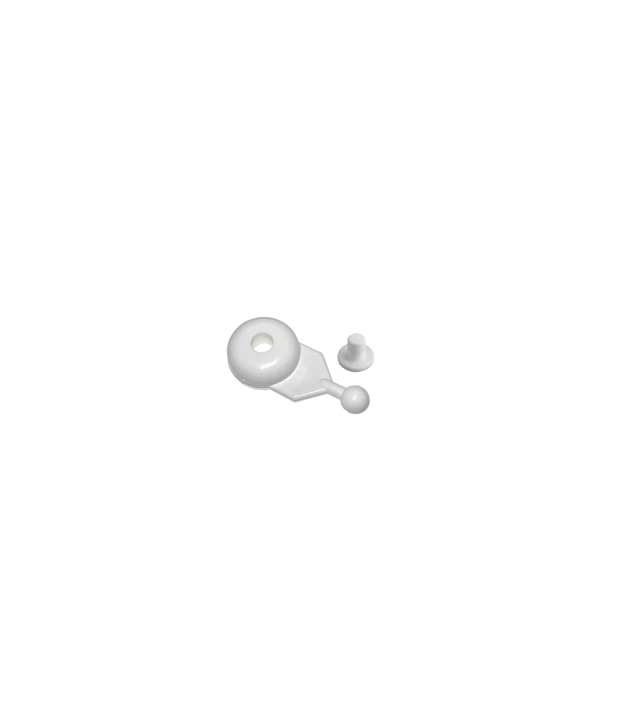 CLIP GLISS RAIL BLANC