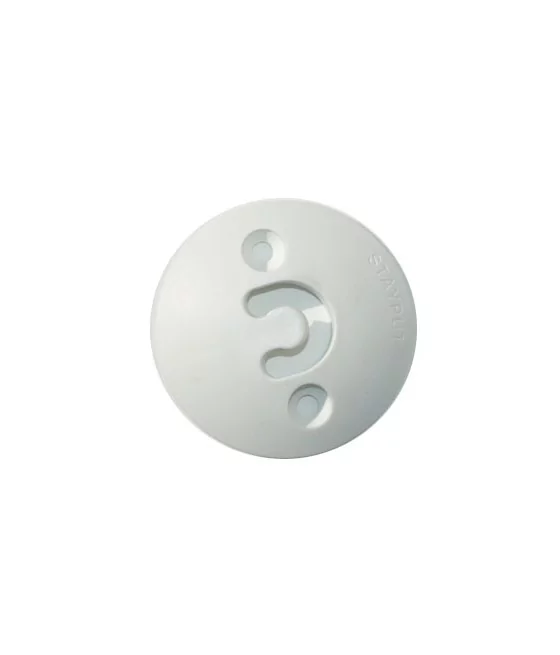 BOUTON DOME VERTICAL BLANC