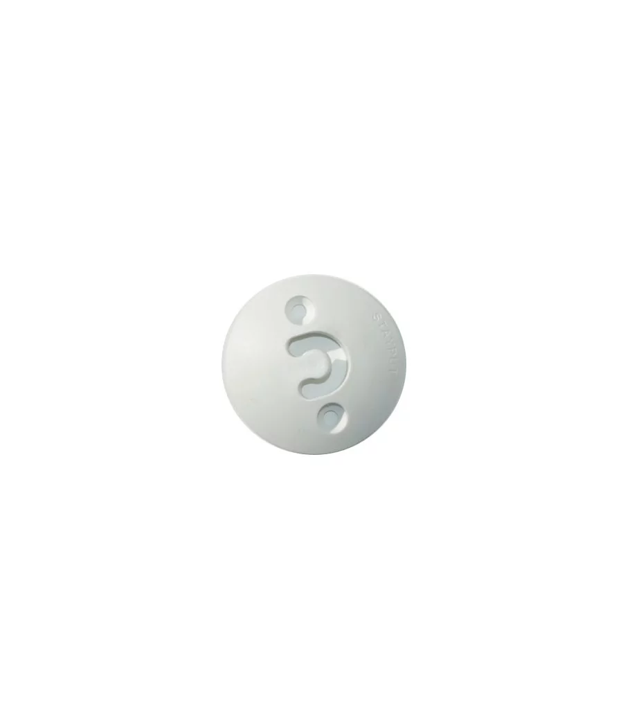 BOUTON DOME VERTICAL BLANC