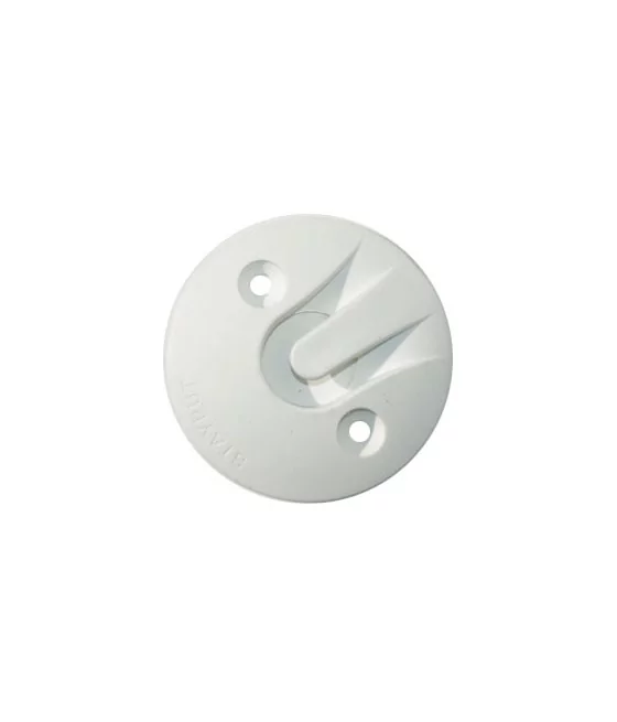 BOUTON DOME HORIZONTAL BLANC