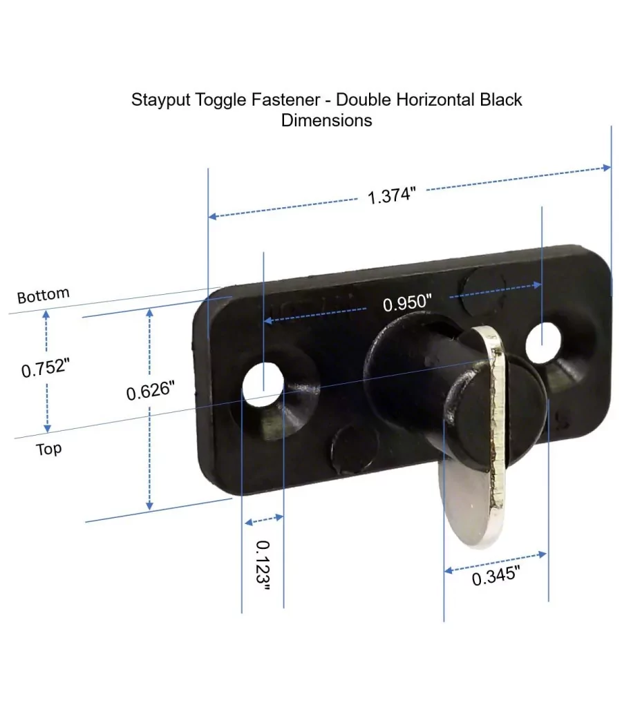 STAYPUT  HORIZONTAL SIMPLE HAUTEUR NOIR en suppression