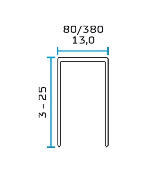 AGRAFES 80 EN 8 MM Bte 21000