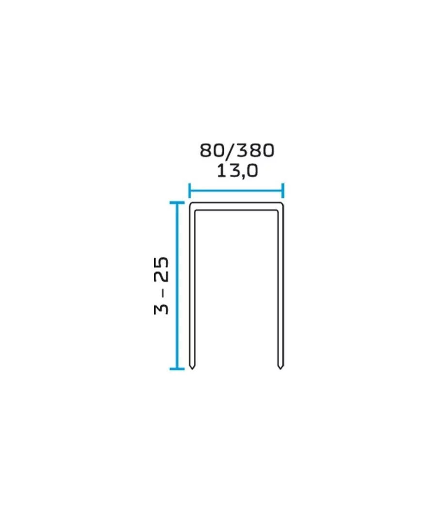 AGRAFES 80 EN 8 MM Bte 21000