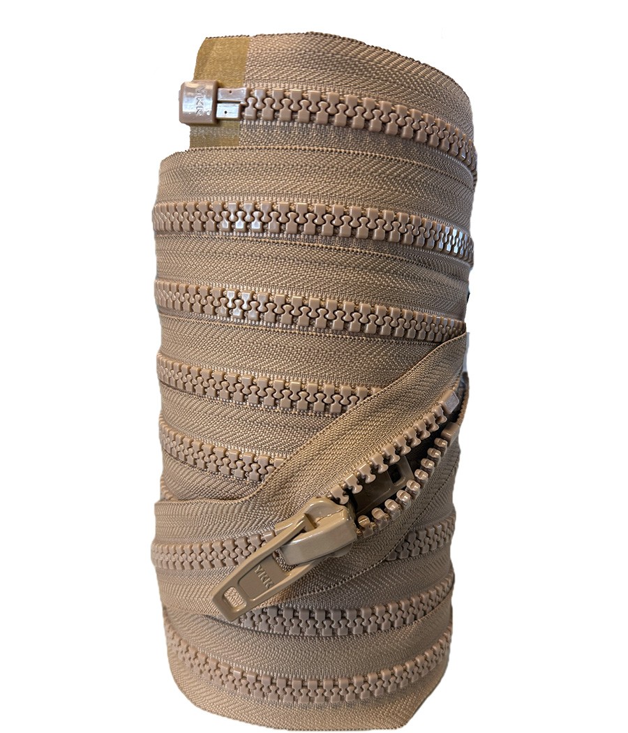 YKK VISLON FERMETURE SEPARABLE CH 10 DOUBLE TIRETTE EN 1.00 BEIGE