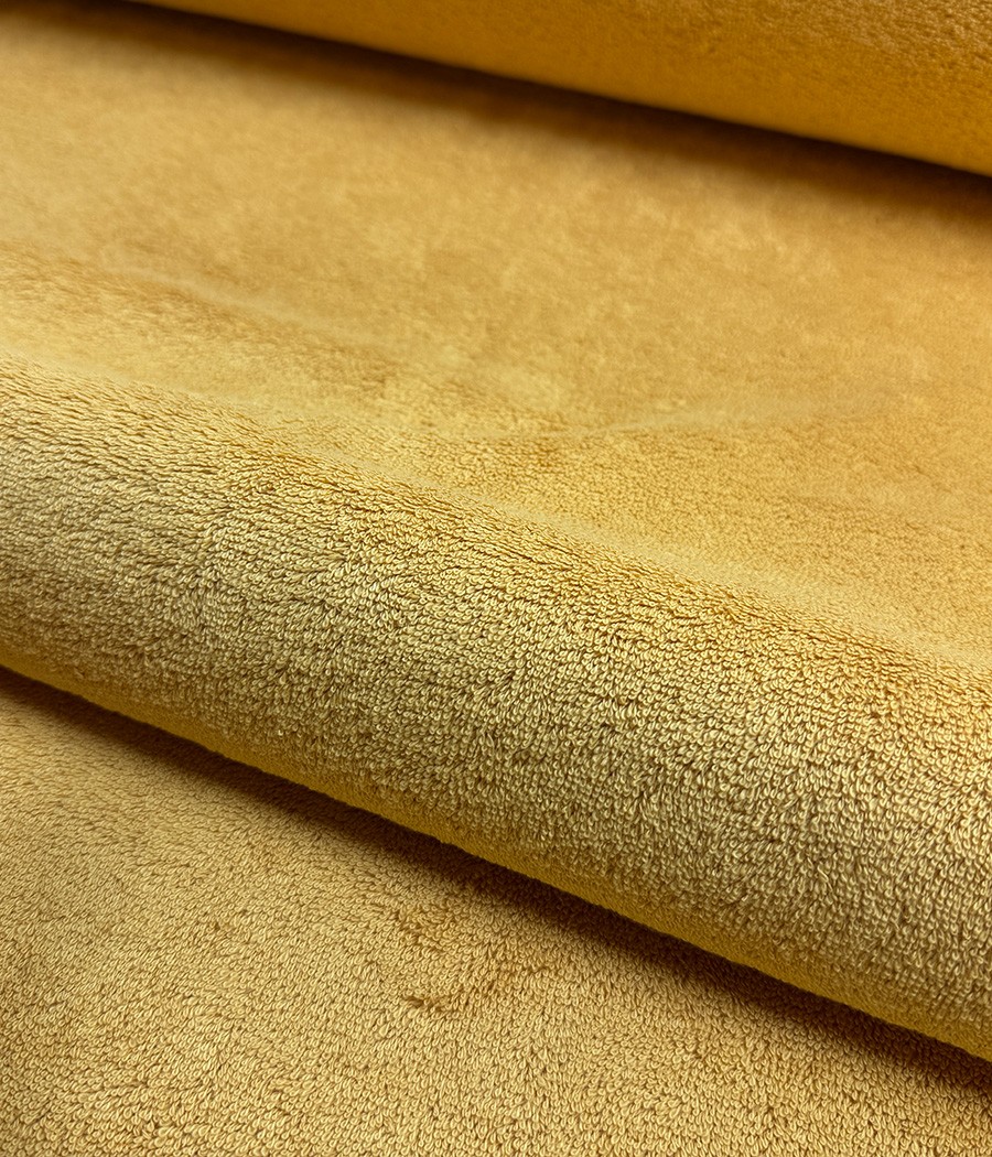 TISSU EPONGE BOUCLETTE ILIADE AMBRE laize 150 cm en sup