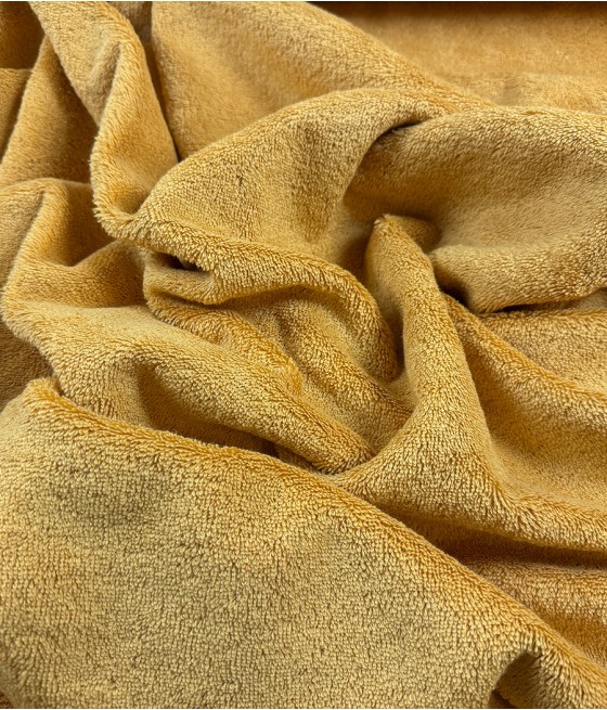TISSU EPONGE BOUCLETTE ILIADE AMBRE laize 150 cm en sup