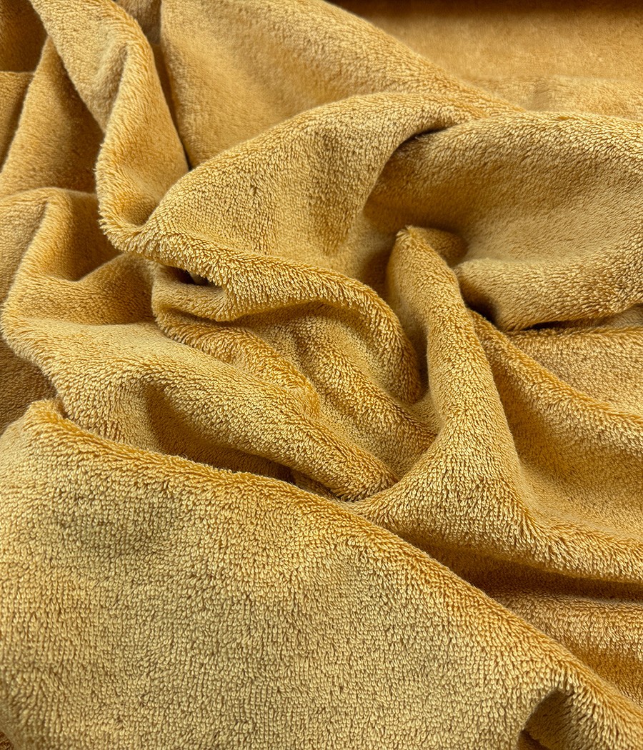 TISSU EPONGE BOUCLETTE ILIADE AMBRE laize 150 cm en sup