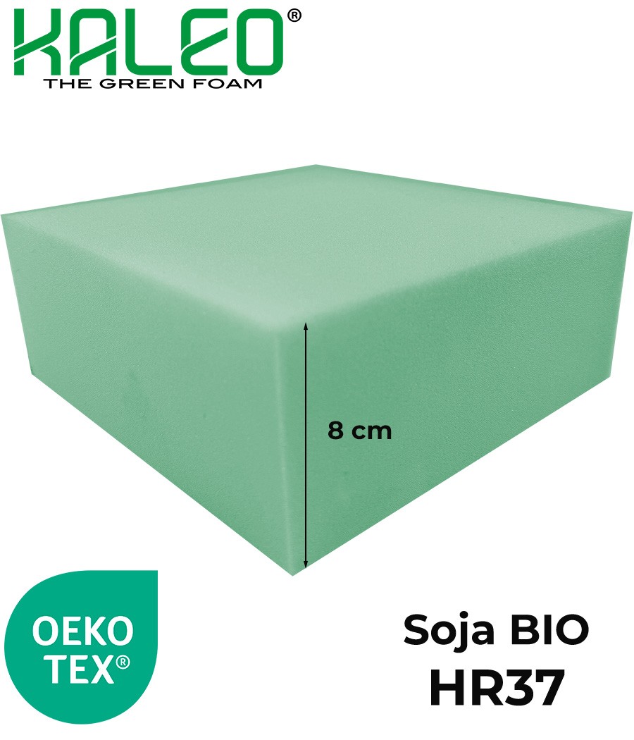 K37/8 MOUSSE HR KALEO® K37 SOJA en 8 cm 160 x 200 cm