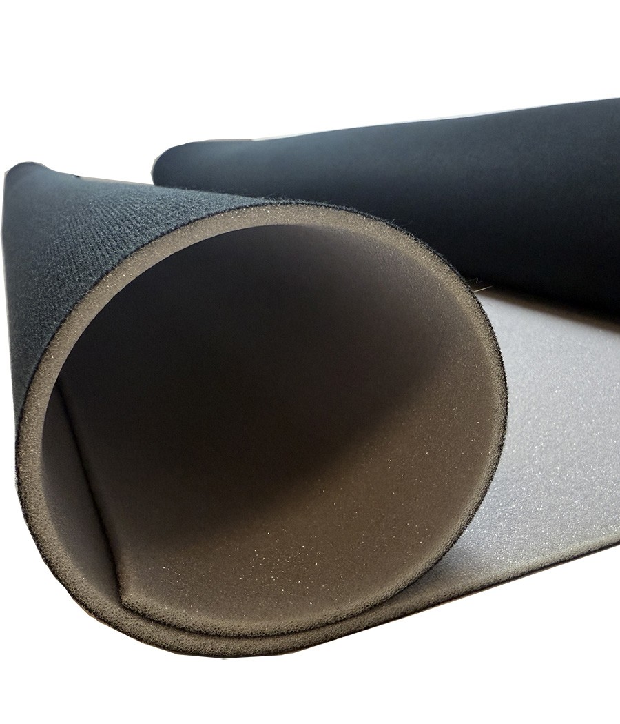 PAVILLON UNI NOIR + PU 5mm LAIZE 150cm
