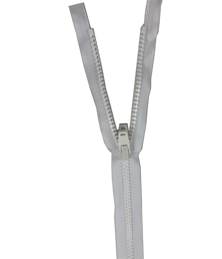 YKK VISLON ZIP GENOIS SEPARABLE 20 METRES BLANC