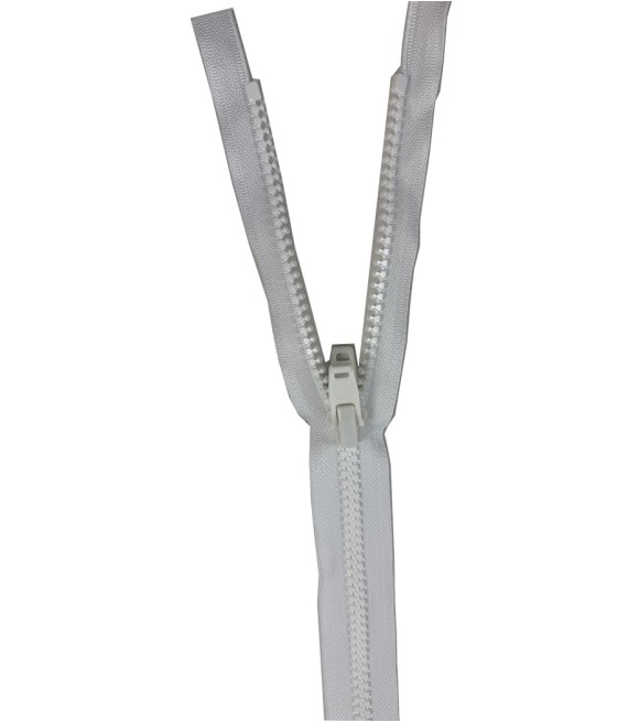 YKK VISLON ZIP GENOIS SEPARABLE 15 METRES BLANC