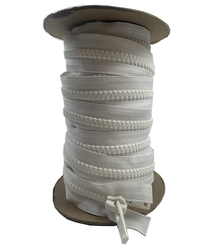 YKK VISLON ZIP GENOIS SEPARABLE 12 METRES BLANC