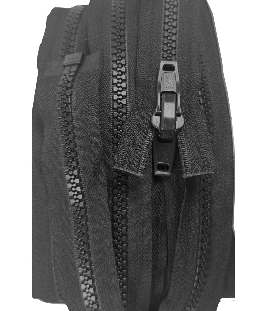 FERMETURE CH 10 DOUBLE TIRETTE EN 4.00 NOIR