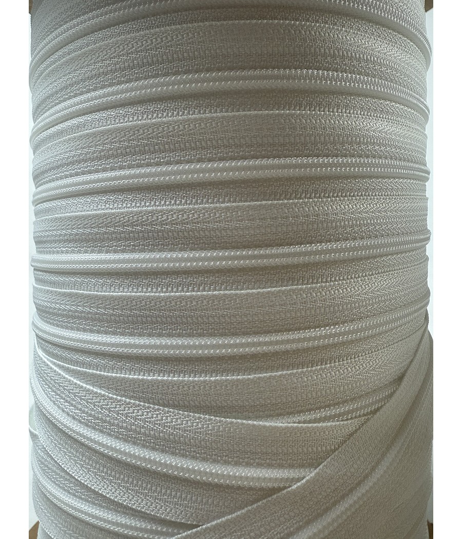 YKK FAG SPIRALE CONTINUE CHAINE 3 BLANC