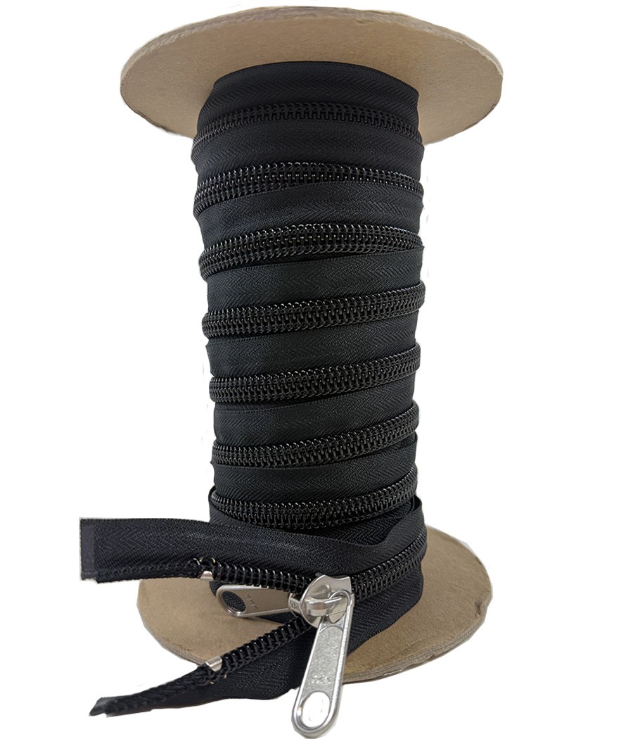 ZIP SEPARABLE CH 10 SPIRALE NOIR DOUBLE TIRETTE EN 3M00