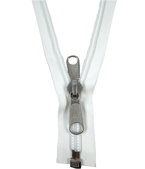 ZIP SEPARABLE CH 10 SPIRALE BLANC DOUBLE TIRETTE EN 3M00