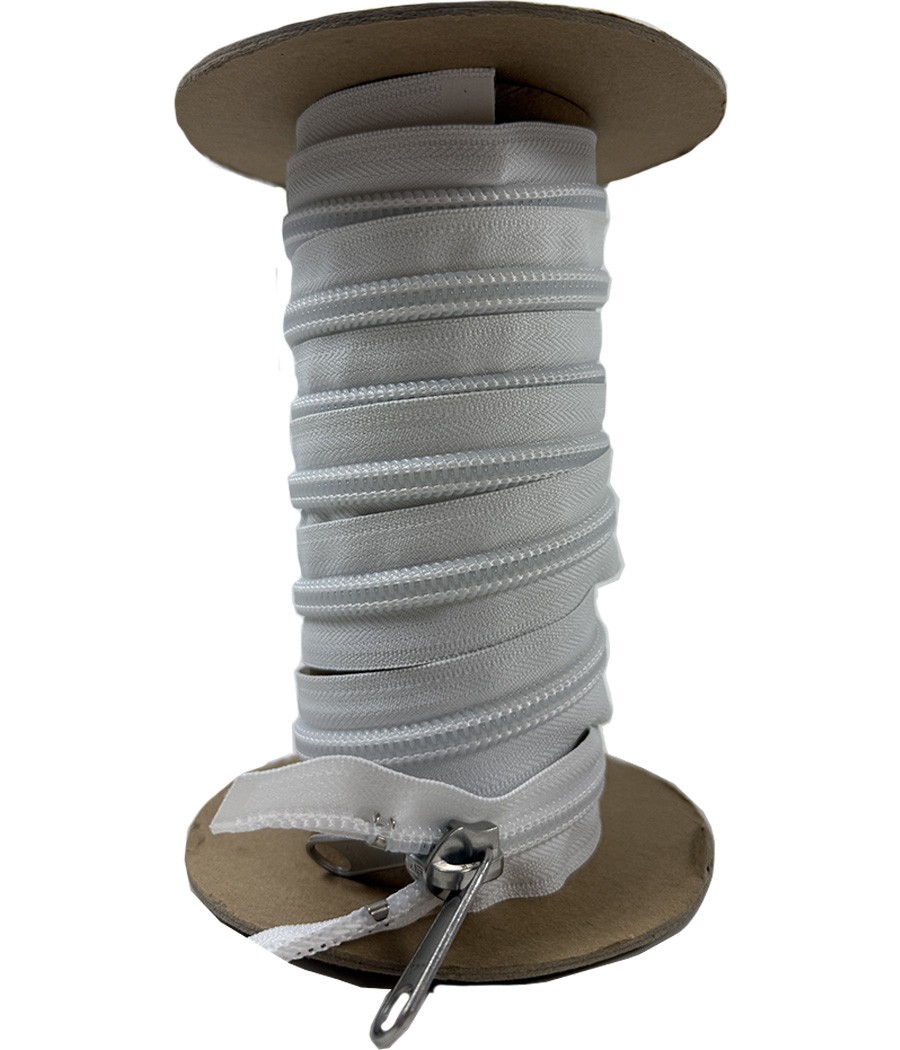ZIP SEPARABLE CH 10 SPIRALE BLANC DOUBLE TIRETTE EN 3M00