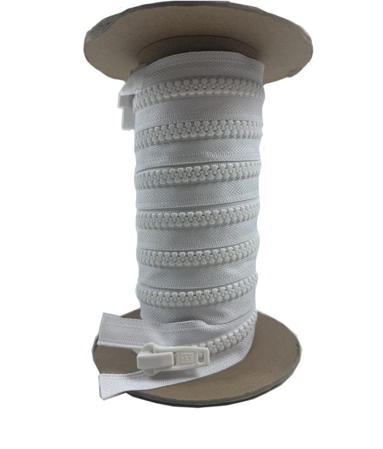 YKK VISLON FERMETURE SEPARABLE CH 10 DOUBLE TIRETTE EN 1.60 BLANC