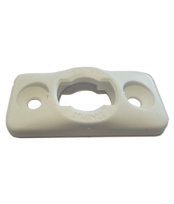 T-Lock Support de pont plat 2 vis T-Lock Blanc