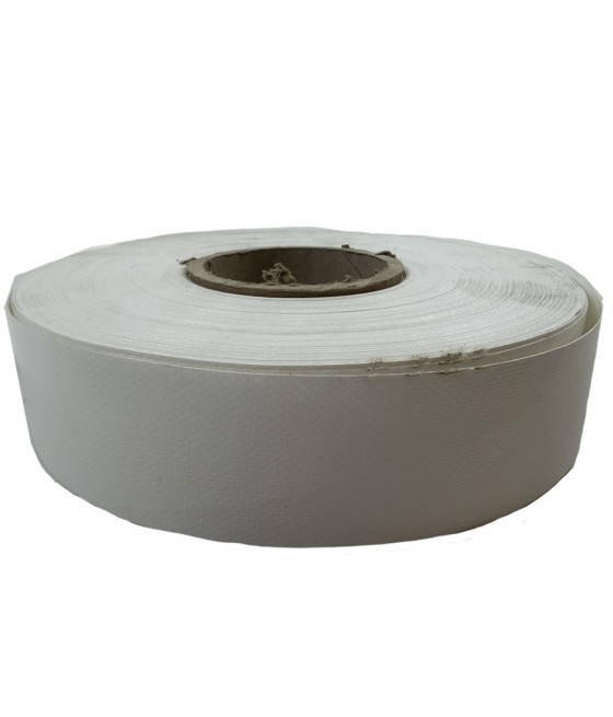 BANDE DE RENFORT PVC BLANC 5 cm RL DE 65 ml