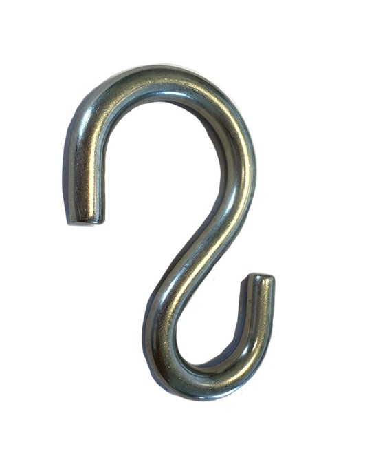 CROCHET S ASYMETRIQUE ACIER INOX A2 8 X 67 MM en suppression