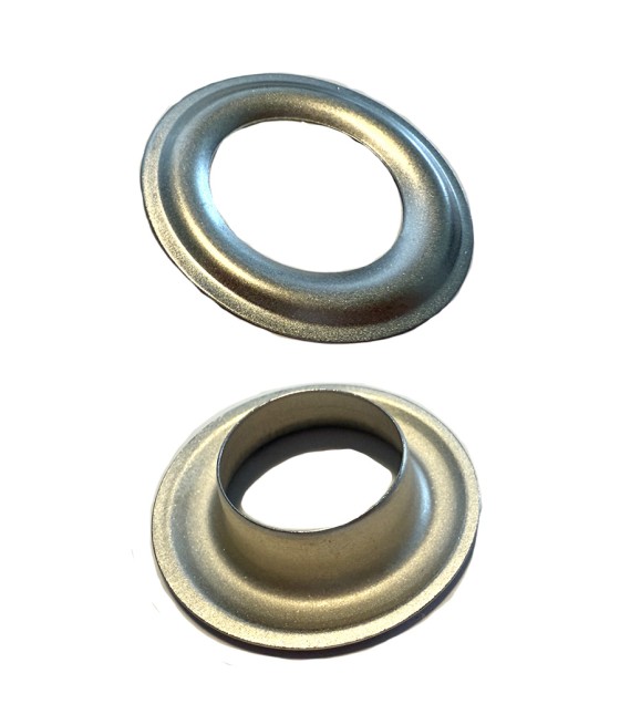 OEILLET DECORATION 25 mm NICKEL SATINE