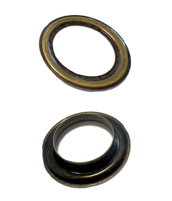 CONTRE RIVURE DECO ROND  Ø 40 MM VIEUX BRONZE 004