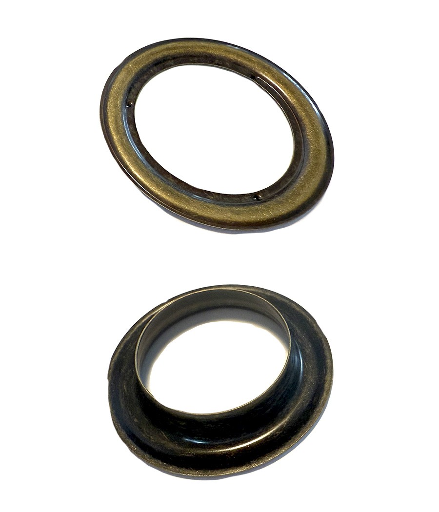 CONTRE RIVURE DECO ROND  Ø 40 MM VIEUX BRONZE 004