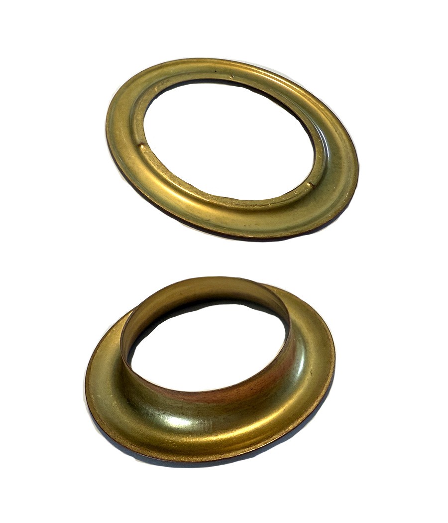 OEILLETS DECO ROND Ø 40 MM LAITON SUR CUIVRE en supp