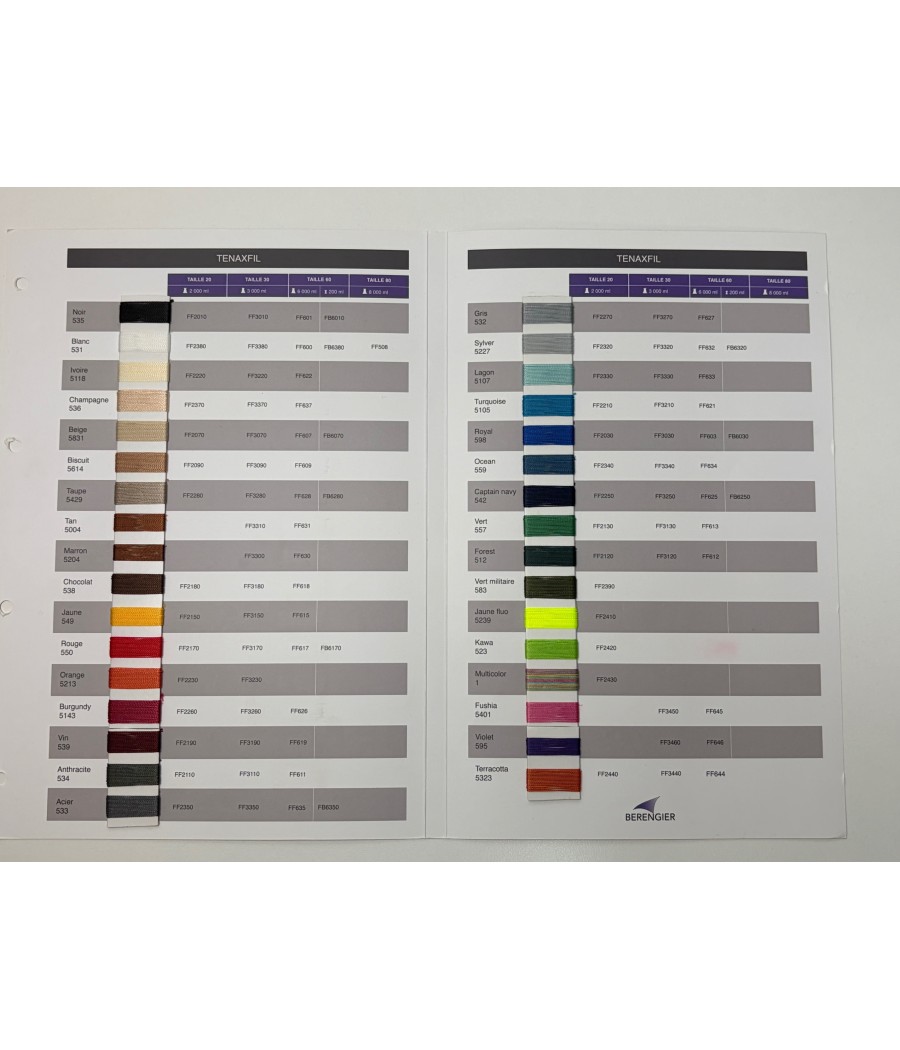 COLLECTION FILS TENAX
