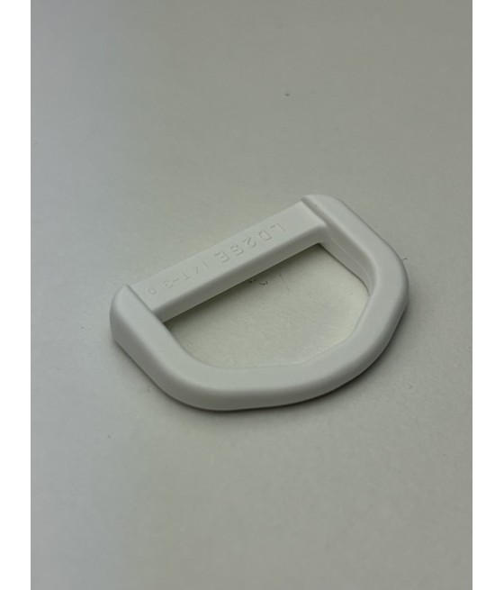 ANNEAUX EN D PLASTIQUE 25MM BLANC