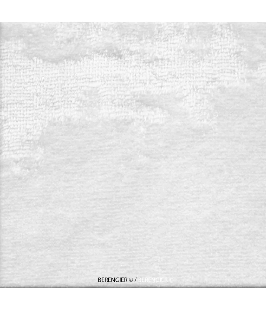 TISSU EPONGE VELOURS SIPRA BLANC laize 150 cm