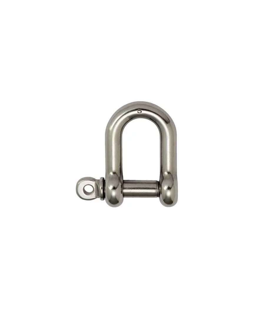 MANILLE DROITE D14 FORGE INOX RESISTANCE 2100 Kg